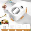 imageCOWSAR 1 Quart Ice Cream Maker Machine with Builtin Compressor Fully Automatic No Prefreezing 1 Hour Keepcooling Easy to Clean