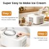 imageCOWSAR 1 Quart Ice Cream Maker Machine with Builtin Compressor Fully Automatic No Prefreezing 1 Hour Keepcooling Easy to Clean