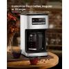 imageCOWSAR 14Cup Coffee Maker 24Hour Programmable Coffee Brewer Keep Warm Drip Free Washable Filter Stainless Steel Silver