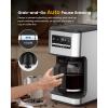 imageCOWSAR 14Cup Coffee Maker 24Hour Programmable Coffee Brewer Keep Warm Drip Free Washable Filter Stainless Steel Silver
