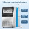 imageCOWSAR Commercial Ice Make Machine100 lbs24H 45 Ice CubesCycle Upgrade Stainless Steel Ice Maker with Self Cleaningampamp 48 Hour Timer for BarCafeRestaurantHome Under Counter Ice Machine