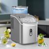 imageCOWSAR Countertop Ice Cube Maker 30LBS24H Portable Ice Machine with Top External Water Tank SelfCleaning Function 16 Pcs Ice Cube13 Mins Ice Scoop and Basket Perfect for Home Office BlackGrey