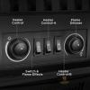 imageCOWSAR Electric Fireplace Stove Freestanding Fireplace Heater with Realistic Flame 10001500W Fireplace Heater Overheating Safety Device Thermostat Adjustable Flame Brightness