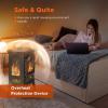 imageCOWSAR Electric Fireplace Stove Freestanding Fireplace Heater with Realistic Flame 10001500W Fireplace Heater Overheating Safety Device Thermostat Adjustable Flame Brightness