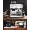 imageCOWSAR Espresso Machine 15 Bar SemiAutomatic Espresso Maker with Bean Grinder and Milk Frother Steam Wand 75 oz Removable Water Tank for Cappuccino Latte Stainless Steel normal CM8050