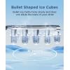 imageCOWSAR Ice Maker Countertop Portable Ice Machine with SelfCleaning 265lbs24Hrs 9 Bullet Ice Cubes in 6 Mins Ice Basket and Scoop Ideal for Home Kitchen Bar CampingBlack