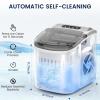 imageCOWSAR Ice Maker Countertop Portable Ice Machine with SelfCleaning 265lbs24Hrs 9 Bullet Ice Cubes in 6 Mins Ice Basket and Scoop Ideal for Home Kitchen Bar CampingGrey
