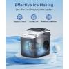 imageCOWSAR Ice Maker Countertop Portable Ice Machine with SelfCleaning 265lbs24Hrs 9 Bullet Ice Cubes in 6 Mins Ice Basket and Scoop Ideal for Home Kitchen Bar CampingBlack