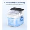 imageCOWSAR Ice Maker Countertop Portable Ice Machine with SelfCleaning 265lbs24Hrs 9 Bullet Ice Cubes in 6 Mins Ice Basket and Scoop Ideal for Home Kitchen Bar CampingBlack