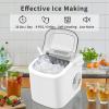 imageCOWSAR Ice Maker Countertop Portable Ice Machine with SelfCleaning 265lbs24Hrs 9 Bullet Ice Cubes in 6 Mins Ice Basket and Scoop Ideal for Home Kitchen Bar CampingWhite