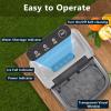 imageCOWSAR Ice Maker Countertop Portable Ice Machine with SelfCleaning 265lbs24Hrs 9 Bullet Ice Cubes in 6 Mins Ice Basket and Scoop Ideal for Home Kitchen Bar CampingGrey