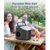 imageCOWSAR Ice Maker Countertop Portable Ice Machine with SelfCleaning 265lbs24Hrs 9 Bullet Ice Cubes in 6 Mins Ice Basket and Scoop Ideal for Home Kitchen Bar CampingBlack