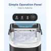 imageCOWSAR Ice Maker Countertop Portable Ice Machine with SelfCleaning 265lbs24Hrs 9 Bullet Ice Cubes in 6 Mins Ice Basket and Scoop Ideal for Home Kitchen Bar CampingBlack
