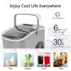 imageCOWSAR Ice Maker Countertop Portable Ice Machine with SelfCleaning 265lbs24Hrs 9 Bullet Ice Cubes in 6 Mins Ice Basket and Scoop Ideal for Home Kitchen Bar CampingGrey