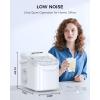 imageCOWSAR Ice Maker Countertop Portable Ice Machine with SelfCleaning 265lbs24Hrs 9 Bullet Ice Cubes in 6 Mins Ice Basket and Scoop Ideal for Home Kitchen Bar CampingLight White