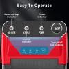 imageCOWSAR Ice Maker Countertop Portable Ice Machine with SelfCleaning 265lbs24Hrs 9 Bullet Ice Cubes in 6 Mins Ice Basket and Scoop Ideal for Home Kitchen Bar CampingDark RED