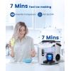 imageCOWSAR Nugget Ice Maker Countertop Chewable Nugget Ice Cubes Machine Quick Ice Making 34LbsDay SelfCleaning Portable Ice Machine for Home Kitchen Office Party