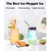 imageCOWSAR Nugget Ice Maker Countertop Chewable Pebble Ice 34Lbs Per Day Crunchy Pellet Ice Cubes Maker Machine with Self Cleaning Compact Portable Design for HomeKitchenRVOffice