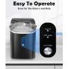 imageCOWSAR Nugget Ice Maker Countertop Chewable Pebble Ice 34Lbs Per Day Crunchy Pellet Ice Cubes Maker Machine with Self Cleaning Compact Portable Design for HomeKitchenRVOffice