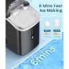 imageCOWSAR Nugget Ice Makers Countertop Pebble Ice Maker Machine with Soft Chewable Ice 34Lbs24H SelfCleaning OneClick Operation Pellet Ice Maker Countertop for HomeKitchenRVCampingBlack