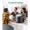 imageCOWSAR Nugget Ice Makers Countertop Pebble Ice Maker Machine with Soft Chewable Ice 34Lbs24H SelfCleaning OneClick Operation Pellet Ice Maker Countertop for HomeKitchenRVCampingBlack
