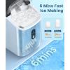 imageCOWSAR Nugget Ice Makers Countertop Pebble Ice Maker Machine with Soft Chewable Ice 34Lbs24H SelfCleaning OneClick Operation Pellet Ice Maker Countertop for HomeKitchenRVCampingSilver