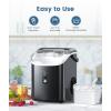 imageCOWSAR Nugget Ice Makers Countertop Pebble Ice Maker Machine with Soft Chewable Ice 34Lbs24H SelfCleaning OneClick Operation Pellet Ice Maker Countertop for HomeKitchenRVCampingBlack