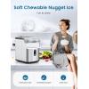 imageCOWSAR Nugget Ice Makers Countertop Soft Chewable Crushed Ice Maker Machine Portable Pebble Ice Maker Countertop 34LbsDay SelfCleaning OneButton Operation Ice Machine for Home Kitchen Party