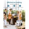 imageCOWSAR Nugget Ice Makers Countertop Soft Chewable Crushed Ice Maker Machine Portable Pebble Ice Maker Countertop 34LbsDay SelfCleaning OneButton Operation Ice Machine for Home Kitchen Party