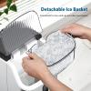 imageCOWSAR Nugget Ice Makers Countertop Soft Chewable Pellet Ice Machine with AutoCleaning Function 35Lbs24H Portable Ice Makers for Kitchen Office HomeBlackStainless Steel Silver