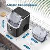 imageCOWSAR Nugget Ice Makers Countertop Soft Chewable Pellet Ice Machine with AutoCleaning Function 35Lbs24H Portable Ice Makers for Kitchen Office HomeBlackStainless Steel Black