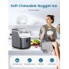 imageCOWSAR Nugget Ice Makers Countertop Soft Chewable Pellet Ice Machine with AutoCleaning Function 35Lbs24H Portable Ice Makers for Kitchen Office HomeBlackStainless Steel Black