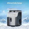 imageCOWSAR Nugget Ice Makers Countertop Soft Chewable Pellet Ice Machine with AutoCleaning Function 35Lbs24H Portable Ice Makers for Kitchen Office HomeBlackStainless Steel Black