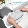 imageCOWSAR Nugget Ice Makers Countertop Soft Chewable Pellet Ice Machine with AutoCleaning Function 35Lbs24H Portable Ice Makers for Kitchen Office HomeBlackStainless Steel Black