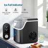 imageCOWSAR Nugget Ice Makers Countertop Soft Chewable Pellet Ice Machine with AutoCleaning Function 35Lbs24H Portable Ice Makers for Kitchen Office HomeBlackStainless Steel Black