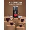 imageCOWSAR Single Serve Coffee Maker Coffee Brewer for Capsule and Ground Coffee Capsule Coffee Machine with 40 Oz Water Tank 5 Brew Sizes Up To 14 Oz Black