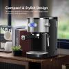 imageCOWSAR Single Serve Coffee Maker K Cup Coffee Brewer for Capsule and Ground Coffee Capsule Coffee Machine with 40 Oz Water Tank InstantHeat 5 Brew Sizes Up To 14 Oz BlackEspresso Machine