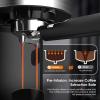 imageCOWSAR Single Serve Coffee Maker K Cup Coffee Brewer for Capsule and Ground Coffee Capsule Coffee Machine with 40 Oz Water Tank InstantHeat 5 Brew Sizes Up To 14 Oz BlackEspresso Machine