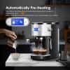 imageCOWSAR Single Serve Coffee Maker K Cup Coffee Brewer for Capsule and Ground Coffee Capsule Coffee Machine with 40 Oz Water Tank InstantHeat 5 Brew Sizes Up To 14 Oz BlackEspresso Machine