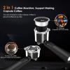 imageCOWSAR Single Serve Coffee Maker K Cup Coffee Brewer for Capsule and Ground Coffee Capsule Coffee Machine with 40 Oz Water Tank InstantHeat 5 Brew Sizes Up To 14 Oz BlackEspresso Machine