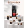 imageCOWSAR Single Serve Coffee Maker K Cup Coffee Brewer for Capsule and Ground Coffee Capsule Coffee Machine with 40 Oz Water Tank InstantHeat 5 Brew Sizes Up To 14 Oz BlackCoffee Maker