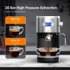 imageCOWSAR Single Serve Coffee Maker K Cup Coffee Brewer for Capsule and Ground Coffee Capsule Coffee Machine with 40 Oz Water Tank InstantHeat 5 Brew Sizes Up To 14 Oz BlackEspresso Machine