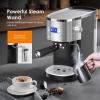 imageCOWSAR Single Serve Coffee Maker K Cup Coffee Brewer for Capsule and Ground Coffee Capsule Coffee Machine with 40 Oz Water Tank InstantHeat 5 Brew Sizes Up To 14 Oz BlackEspresso Machine