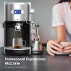 imageCOWSAR Single Serve Coffee Maker K Cup Coffee Brewer for Capsule and Ground Coffee Capsule Coffee Machine with 40 Oz Water Tank InstantHeat 5 Brew Sizes Up To 14 Oz BlackEspresso Machine