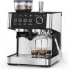 imageCOWSAR 2025 New Espresso Machines with Builtin AntiClog 20 Bar Expresso Coffee Machines with Milk Frother Steam Wand Tamping Tool Espresso Machine with Grinder for Latte Cappuccino AmericanoEspresso Maker Pro
