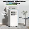 imageCOWSAR 8000 BTU Portable Air Conditioners Cools Up to 350 SqFt Portable AC Unit with Remote Builtin Cool Dehumidifier Fan Sleep Modes Room Air Conditioners with LED DisplayInstallation Kits