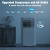 imageCOWSAR 8000 BTU Portable Air Conditioners Cools Up to 350 SqFt Portable AC Unit with Remote Builtin Cool Dehumidifier Fan Sleep Modes Room Air Conditioners with LED DisplayInstallation Kits