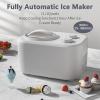 imageCOWSAR 11 Quart Ice Cream Maker Machine with Builtin Compressor Fully Automatic No Prefreezing 2 Buttons Control 1 Hour Keepcooling Easy to Clean