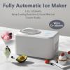 imageCOWSAR 15 Quart Ice Cream Maker Machine with Builtin Compressor Fully Automatic and No Prefreezing Frozen Yogurt Keepcooling and Timer